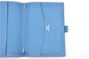 Authentic HERMES Agenda PM Day Planner Notebook Cover Leather Blue 0058E