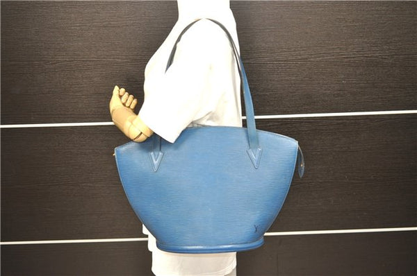 Auth Louis Vuitton Epi Saint Jacques Shopping Shoulder Bag Blue M52265 LV 0059D