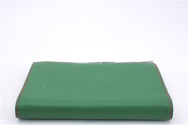 Authentic HERMES Agenda PM Day Planner Notebook Cover Leather Green 0059E