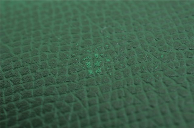 Authentic HERMES Agenda PM Day Planner Notebook Cover Leather Green 0059E