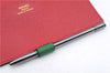 Authentic HERMES Agenda PM Day Planner Notebook Cover Leather Green 0059E