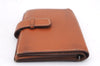 Authentic HERMES Jura Trifold Wallet Purse Leather Brown 0060E