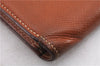 Authentic HERMES Jura Trifold Wallet Purse Leather Brown 0060E