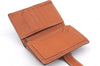 Authentic HERMES Jura Trifold Wallet Purse Leather Brown 0060E