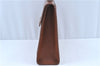 Authentic Burberrys Vintage 2Way Shoulder Hand Bag Briefcase Leather Brown 0061A