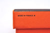 Authentic HERMES Vintage Mini Note Pad with Neck Strap Leather Red Box 0062E