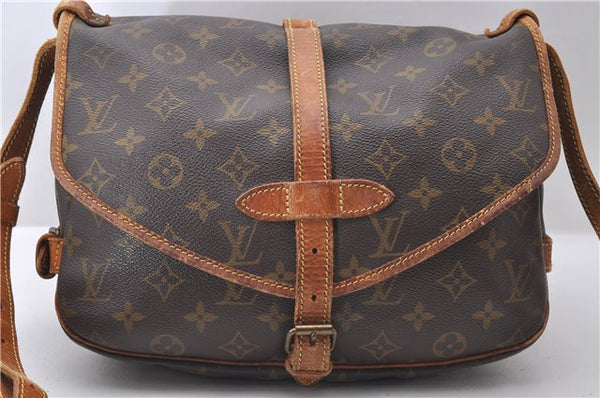 Auth Louis Vuitton Monogram Saumur 30 Shoulder Cross Body Bag M42256 LV 0063D