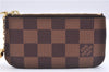 Authentic Louis Vuitton Damier Pochette Cles Coin Case Purse N62658 LV Box 0064E