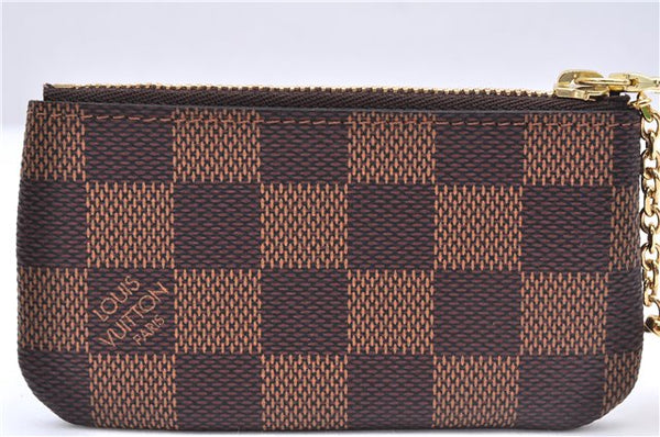 Authentic Louis Vuitton Damier Pochette Cles Coin Case Purse N62658 LV Box 0064E