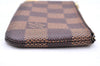 Authentic Louis Vuitton Damier Pochette Cles Coin Case Purse N62658 LV Box 0064E