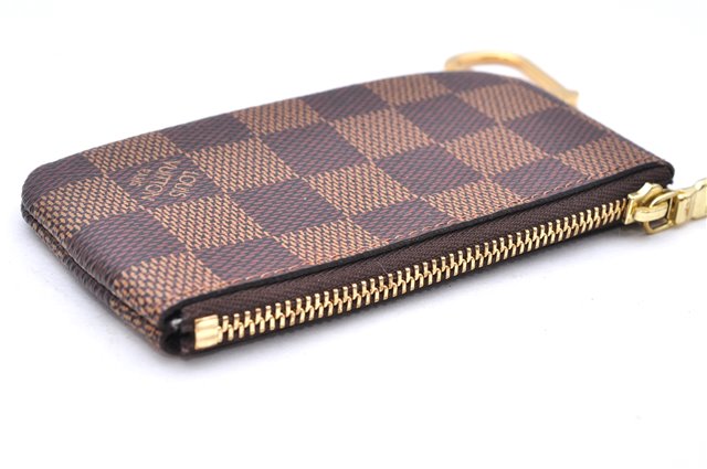 Authentic Louis Vuitton Damier Pochette Cles Coin Case Purse N62658 LV Box 0064E