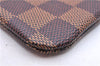 Authentic Louis Vuitton Damier Pochette Cles Coin Case Purse N62658 LV Box 0064E
