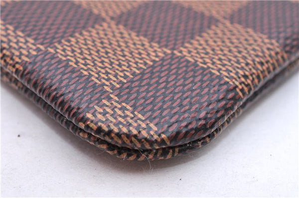 Authentic Louis Vuitton Damier Pochette Cles Coin Case Purse N62658 LV Box 0064E