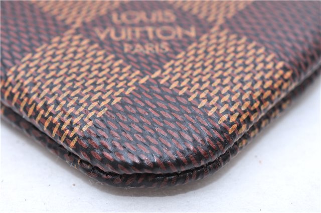 Authentic Louis Vuitton Damier Pochette Cles Coin Case Purse N62658 LV Box 0064E