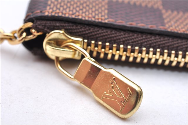 Authentic Louis Vuitton Damier Pochette Cles Coin Case Purse N62658 LV Box 0064E
