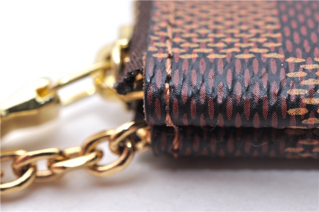 Authentic Louis Vuitton Damier Pochette Cles Coin Case Purse N62658 LV Box 0064E