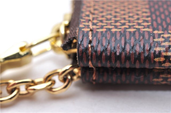 Authentic Louis Vuitton Damier Pochette Cles Coin Case Purse N62658 LV Box 0064E