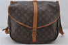 Authentic Louis Vuitton Monogram Saumur 35 Shoulder Cross Bag M42254 LV 0065F