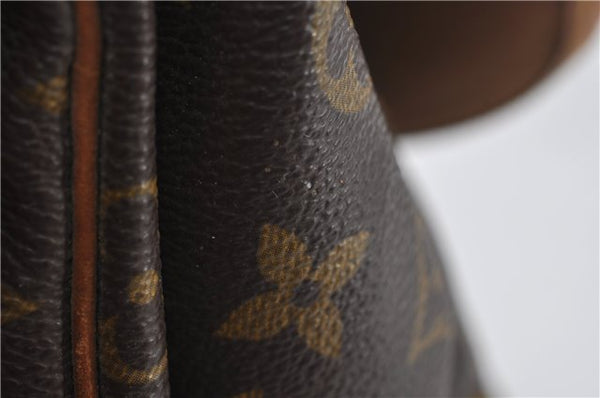 Authentic Louis Vuitton Monogram Saumur 35 Shoulder Cross Bag M42254 LV 0065F