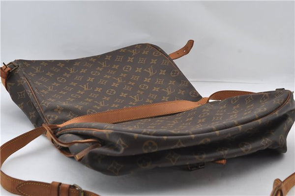 Authentic Louis Vuitton Monogram Saumur 35 Shoulder Cross Bag M42254 LV 0065F