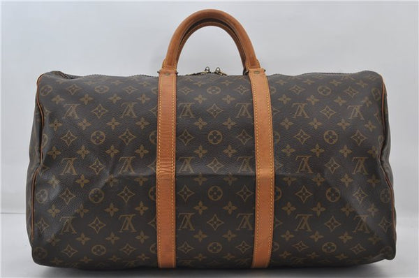 Authentic Louis Vuitton Monogram Keepall 50 Travel Boston Bag M41426 LV 0066F