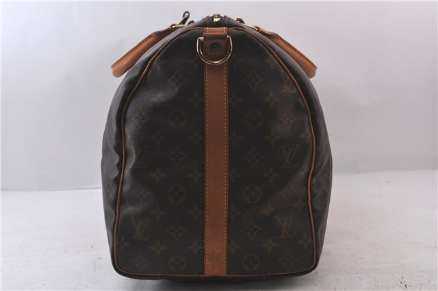 Auth Louis Vuitton Monogram Keepall Bandouliere 50 Boston Bag M41416 LV 0068D