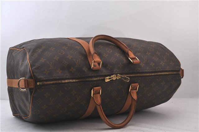 Auth Louis Vuitton Monogram Keepall Bandouliere 50 Boston Bag M41416 LV 0068D