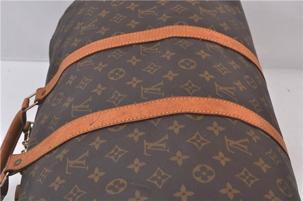 Auth Louis Vuitton Monogram Keepall Bandouliere 50 Boston Bag M41416 LV 0068D