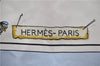 Authentic HERMES Carre 90 Scarf "Pasementerie" Silk Light Blue 0068E