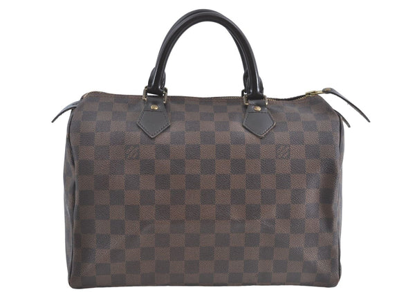 Authentic Louis Vuitton Damier Speedy 30 Hand Boston Bag N41364 LV 0069B