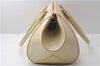 Authentic Louis Vuitton Vernis Sherwood GM Hand Bag Ivory M91487 LV 0069D