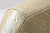 Authentic Louis Vuitton Vernis Sherwood GM Hand Bag Ivory M91487 LV 0069D