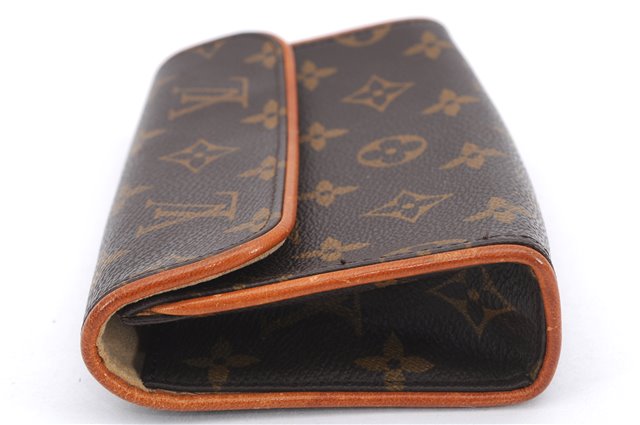 Auth Louis Vuitton Monogram Pochette Florentine Pouch Waist Bag M51855 LV 0070E