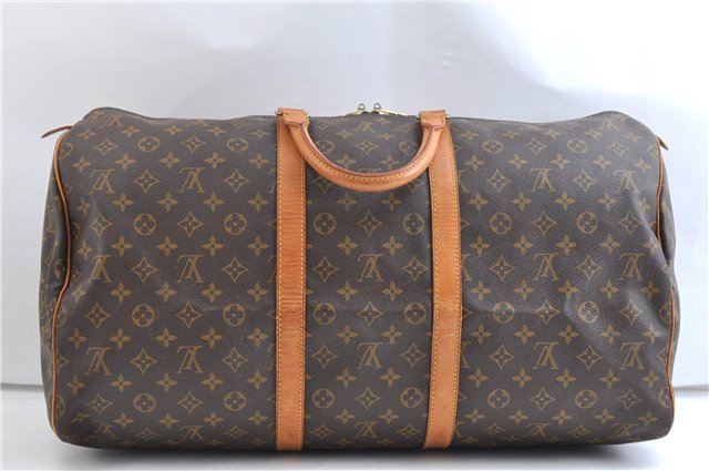 Authentic Louis Vuitton Monogram Keepall 55 Travel Boston Bag M41424 LV 0070F