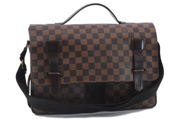 Auth Louis Vuitton Damier Broadway 2Way Shoulder Cross Hand Bag N42270 LV 0073D