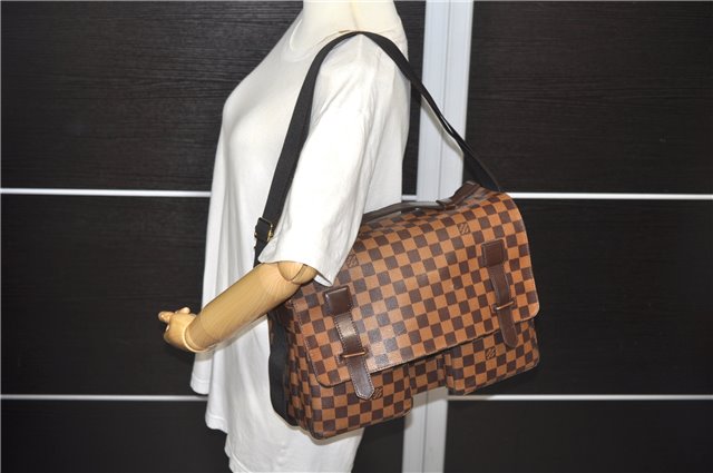 Auth Louis Vuitton Damier Broadway 2Way Shoulder Cross Hand Bag N42270 LV 0073D