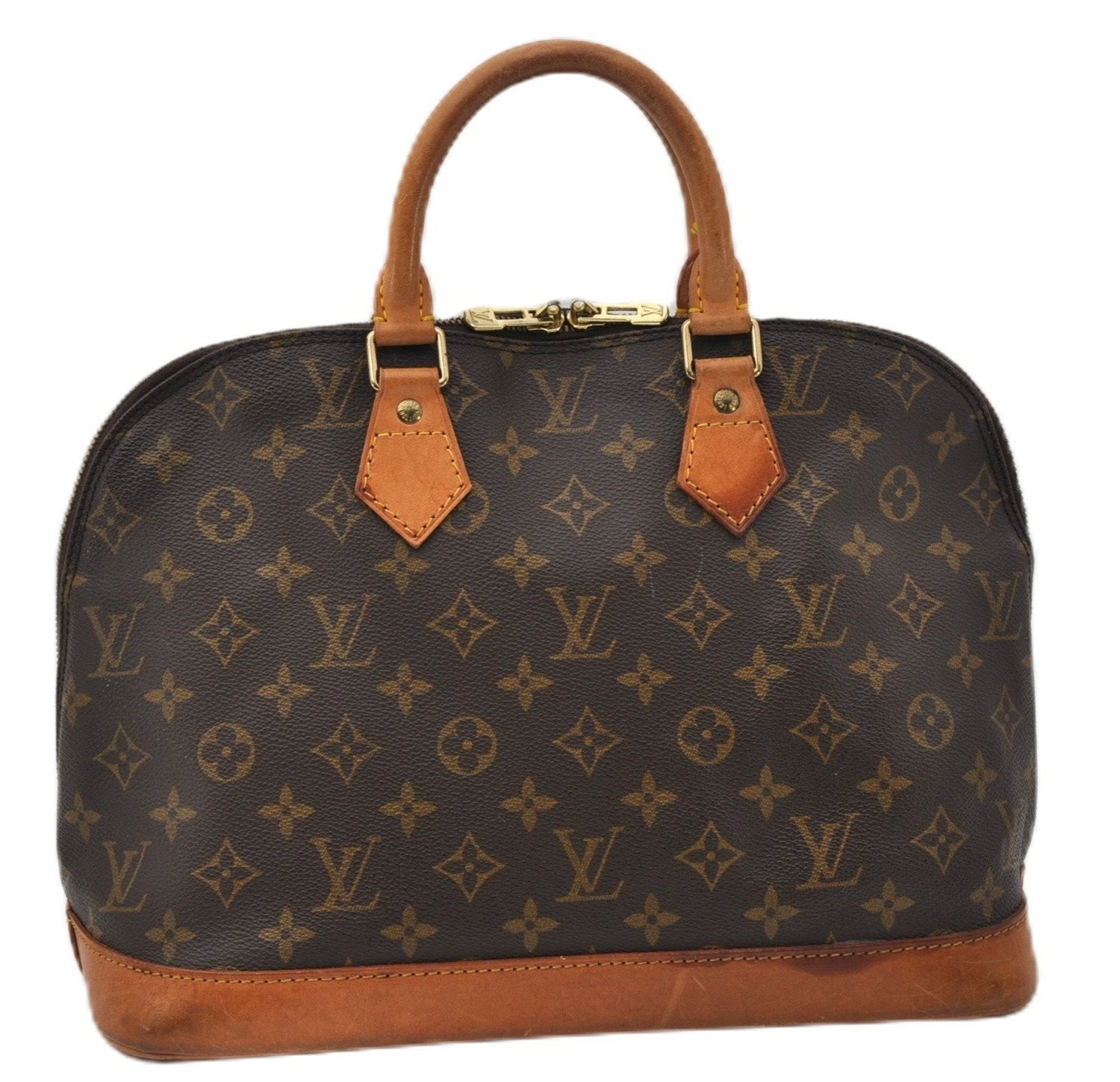 Authentic Louis Vuitton Monogram Alma Hand Bag Purse M51130 LV 0074F
