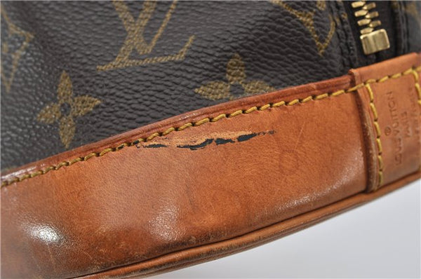 Authentic Louis Vuitton Monogram Alma Hand Bag Purse M51130 LV 0074F