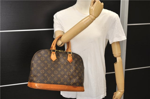 Authentic Louis Vuitton Monogram Alma Hand Bag Purse M51130 LV 0074F