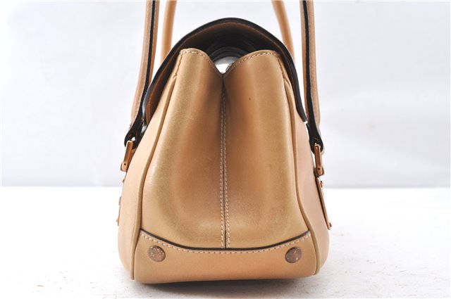 Authentic GUCCI Vintage Shoulder Hand Bag Leather 124226 Beige 0074G