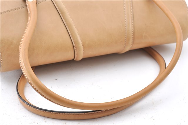 Authentic GUCCI Vintage Shoulder Hand Bag Leather 124226 Beige 0074G