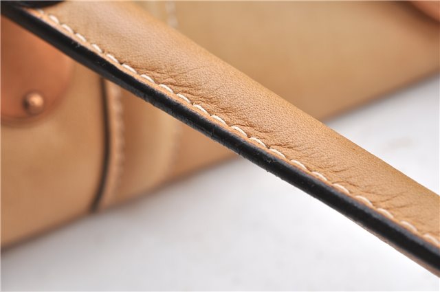 Authentic GUCCI Vintage Shoulder Hand Bag Leather 124226 Beige 0074G