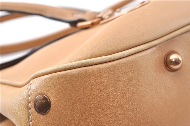 Authentic GUCCI Vintage Shoulder Hand Bag Leather 124226 Beige 0074G