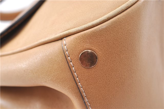 Authentic GUCCI Vintage Shoulder Hand Bag Leather 124226 Beige 0074G