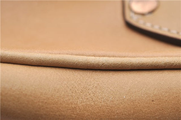 Authentic GUCCI Vintage Shoulder Hand Bag Leather 124226 Beige 0074G