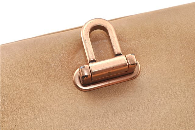 Authentic GUCCI Vintage Shoulder Hand Bag Leather 124226 Beige 0074G