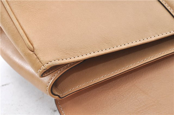 Authentic GUCCI Vintage Shoulder Hand Bag Leather 124226 Beige 0074G