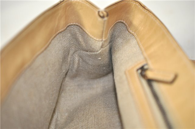Authentic GUCCI Vintage Shoulder Hand Bag Leather 124226 Beige 0074G