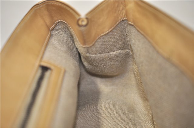 Authentic GUCCI Vintage Shoulder Hand Bag Leather 124226 Beige 0074G