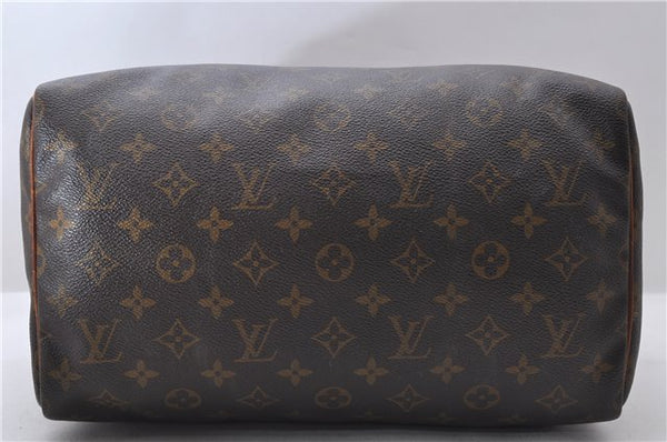 Authentic Louis Vuitton Monogram Speedy 30 Hand Bag M41526 LV Junk 0075D